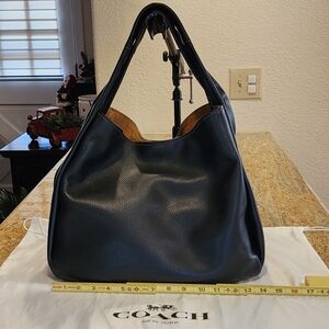 Coach Black Leather Women's Bag
